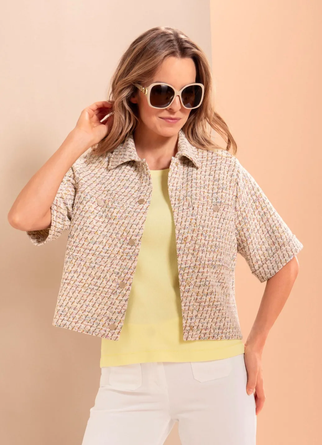 Damen Mona Blazer<Blazer mit Glitzereffekten
