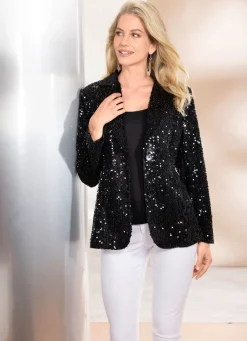 Damen Mona Blazer|Abendmode<Blazer mit Pailletten