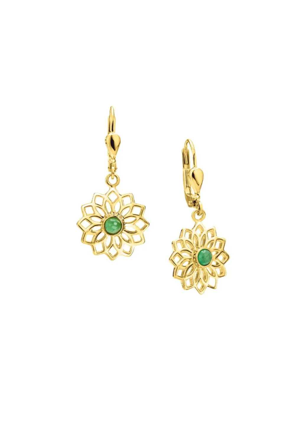 Damen Mona Ohrschmuck<Blühende Eleganz: Ohrringe mit echt Smaragd