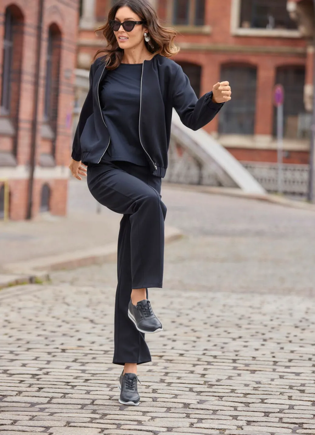 Damen Mona Blazer<Blouson mit Reißverschlussleiste