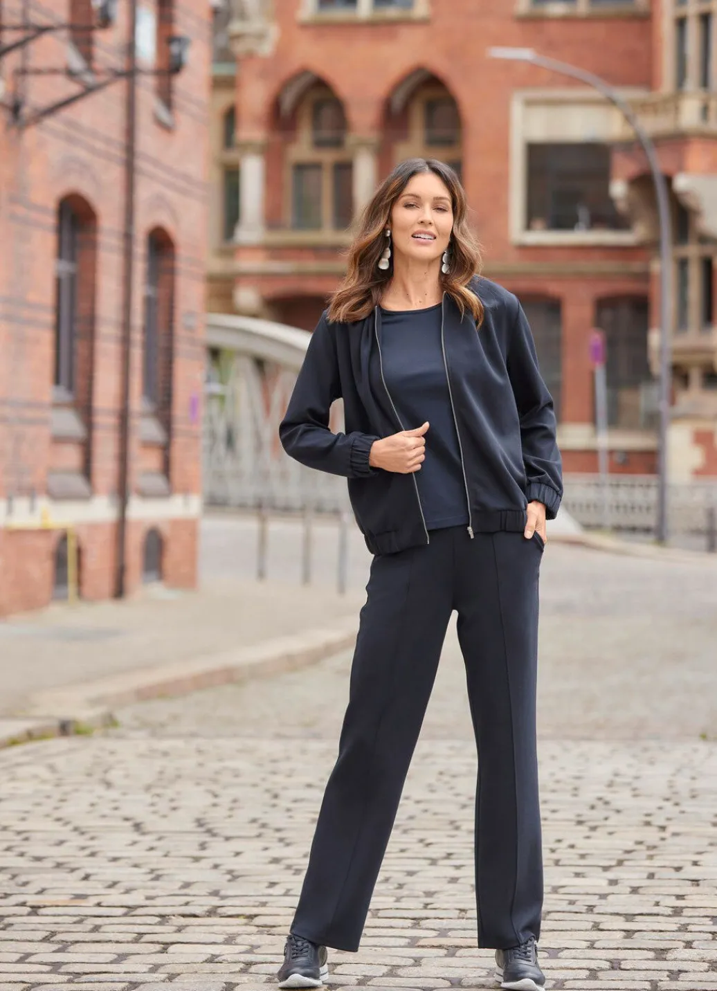 Damen Mona Blazer<Blouson mit Reißverschlussleiste