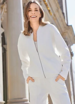 Damen Mona Übergangsjacken|Blazer<Blouson mit Rippenstrickbündchen