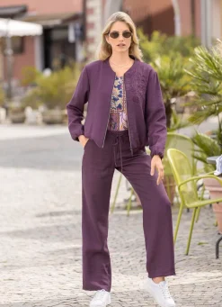Damen Mona Blusenjacken|Basics<Blouson mit 2-Wege-Zipper