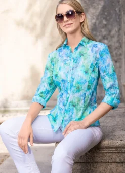 Damen Mona Blusen<Bluse mit Hemdkragen
