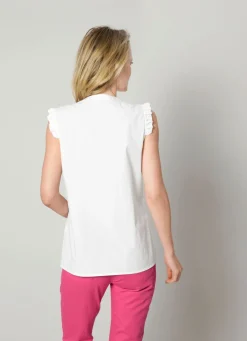 Damen Mona Blusen<Bluse mit Rüschen