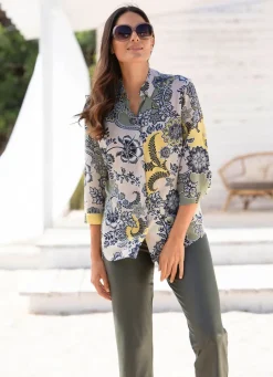 Damen Mona Blusen<Bluse mit tollem Druck