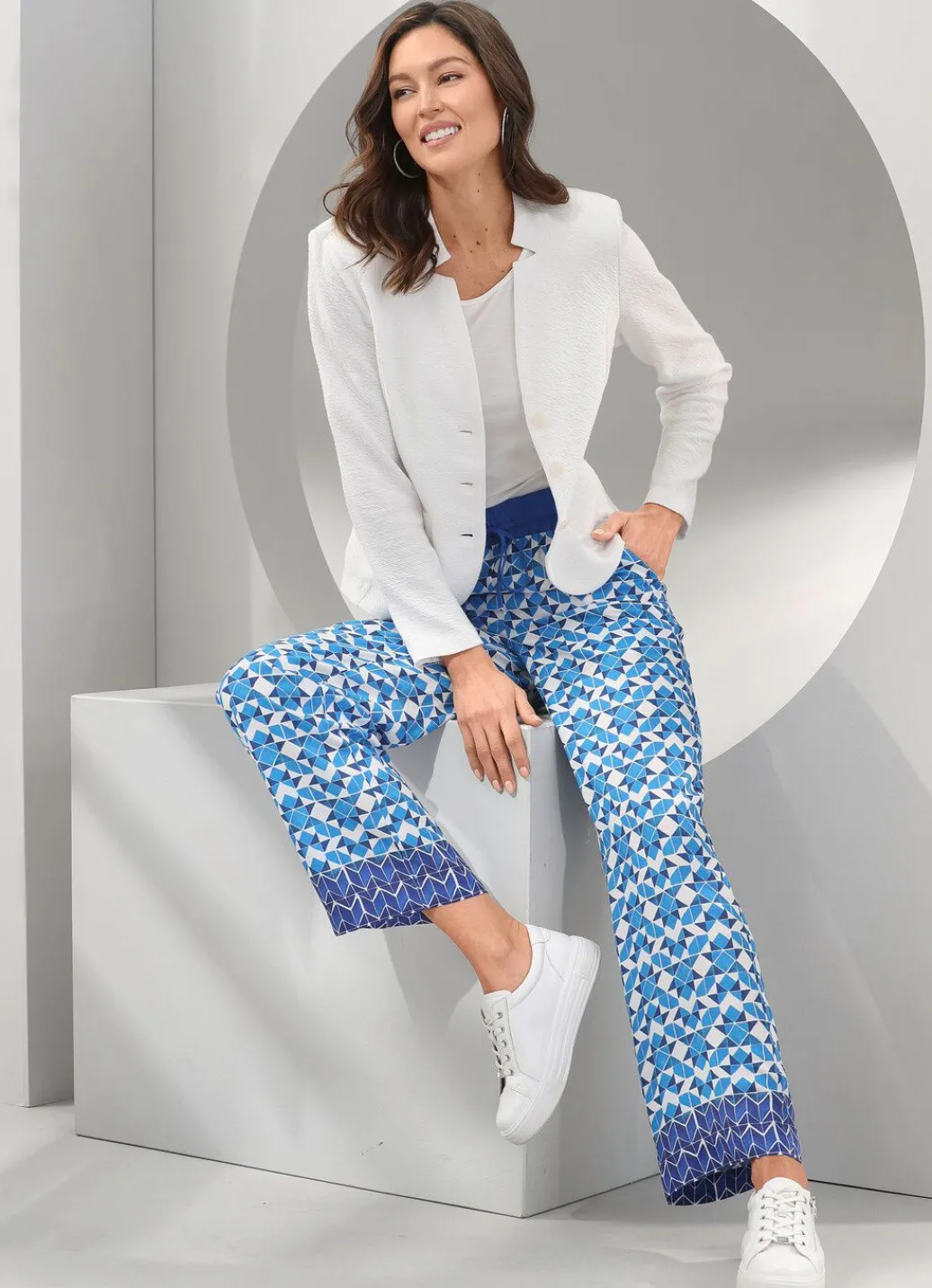 Damen Mona Blusenjacken|Basics<Blusenblazer mit Schulterpolstern