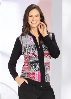 Damen Mona Blusenjacken<Blusenjacke mit Reißverschlussleiste