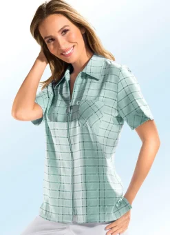 Damen Mona Blusenjacken|Blusen<Blusenjacke mit Schulterpolstern