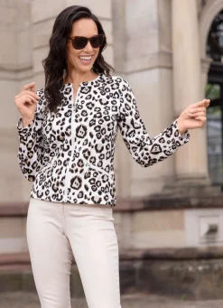 Damen Mona Blusenjacken<Blusenjacke mit Stehkragen