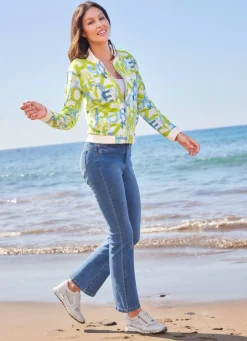 Damen Mona Blusenjacken<Blusenjacke mit tollem Dessin