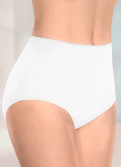 Hot brio lingerie Fünferpack Slips mit elastischen Abschlüssen Damen Slips