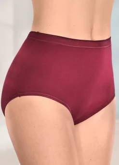 Outlet brio lingerie Fünferpack Slips mit elastischen Abschlüssen Damen Slips