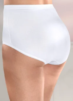 Best brio lingerie Fünferpack Slips mit elastischen Abschlüssen Damen Slips