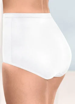 Discount brio lingerie Fünferpack Slips mit dezent glänzenden Abschlüssen Damen Slips