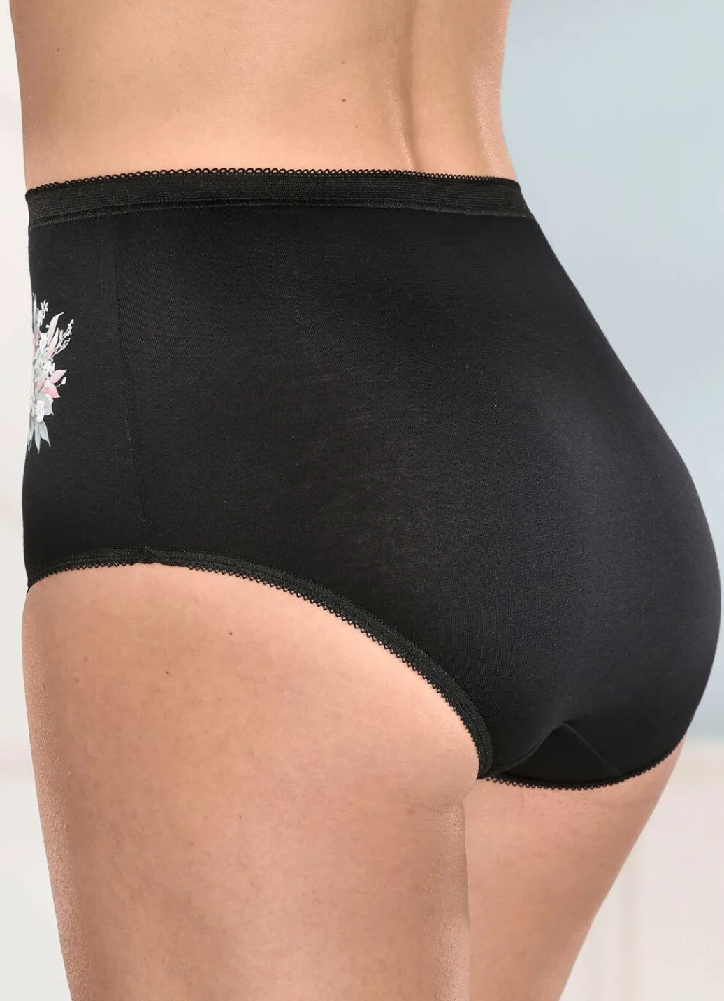 Hot brio lingerie Viererpack Slips mit Blumenmotiv Damen Slips