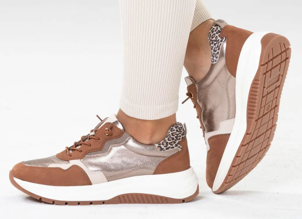 Caprice, trendige Damen-Sneaker, Weite G, mit herausnehmbarem Fußbett Damen Sneaker & Sportschuhe|Schnürschuhe