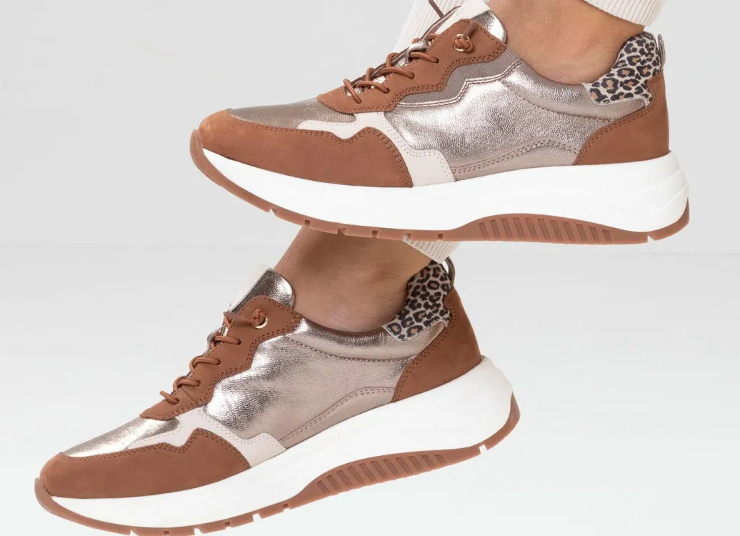 Caprice, trendige Damen-Sneaker, Weite G, mit herausnehmbarem Fußbett Damen Sneaker & Sportschuhe|Schnürschuhe