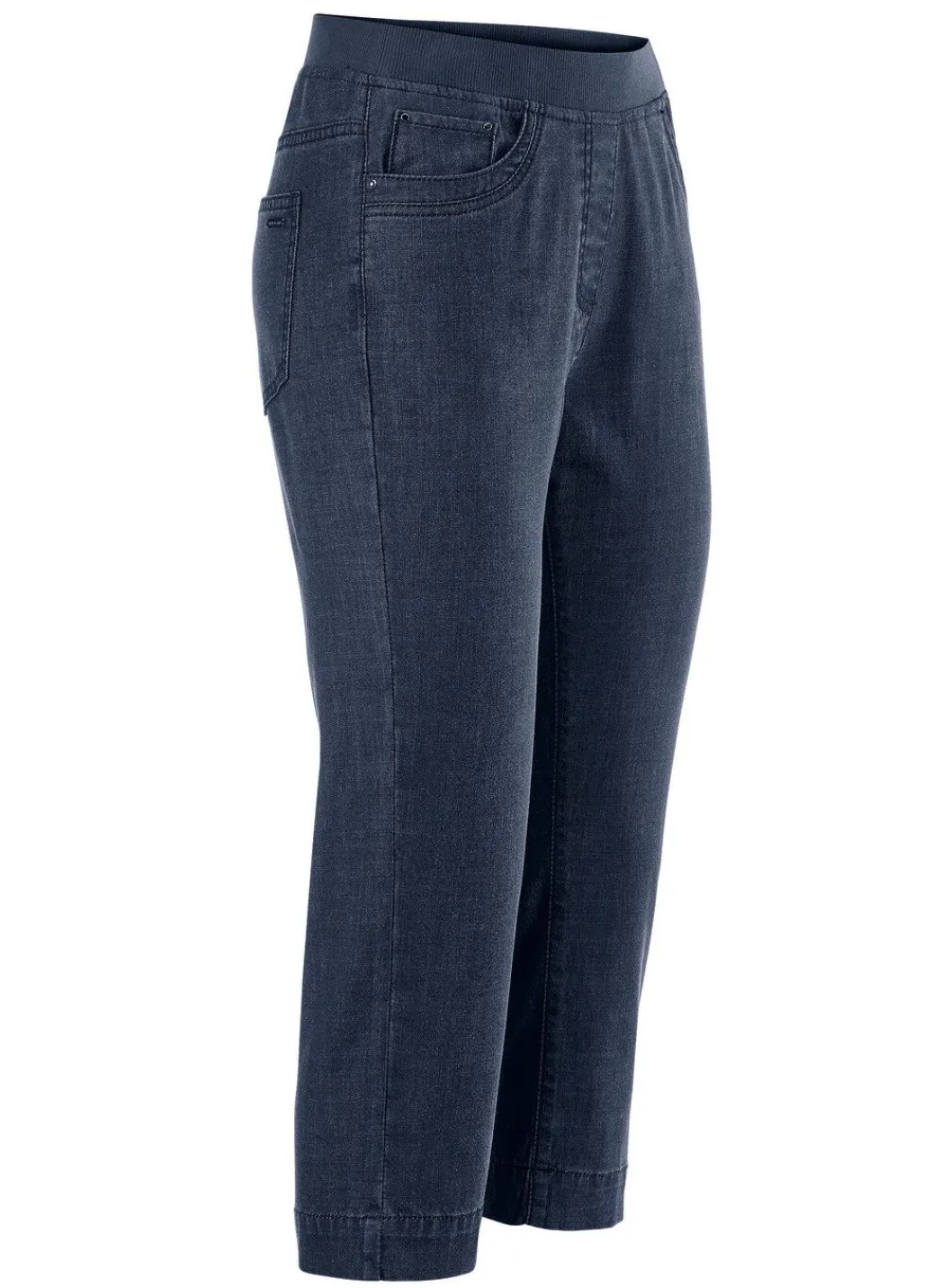 Damen Mona Shorts|Schlupfhosen<Caprijeans mit Strasssteinchenzier