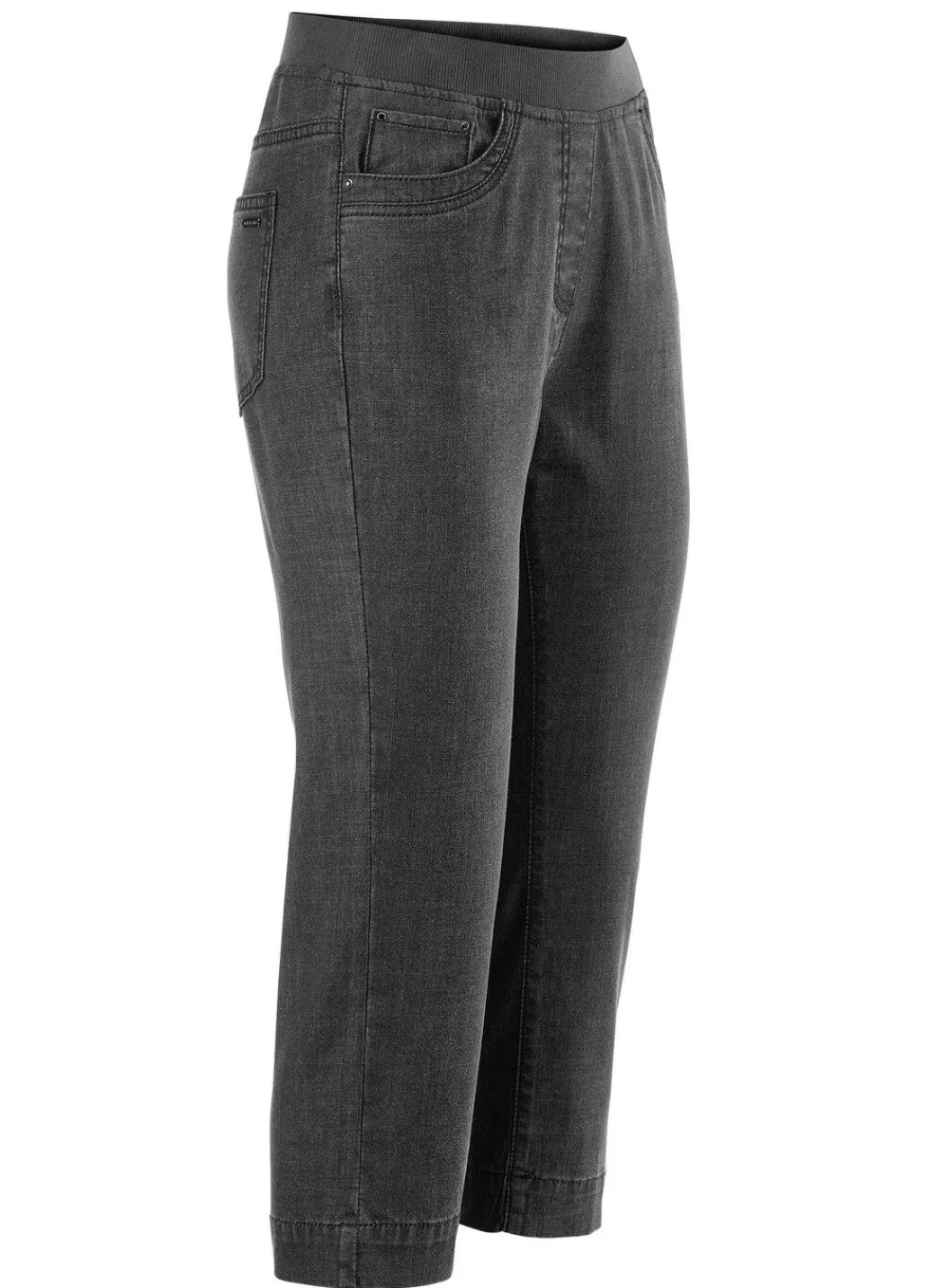 Damen Mona Shorts|Schlupfhosen<Caprijeans mit Strasssteinchenzier