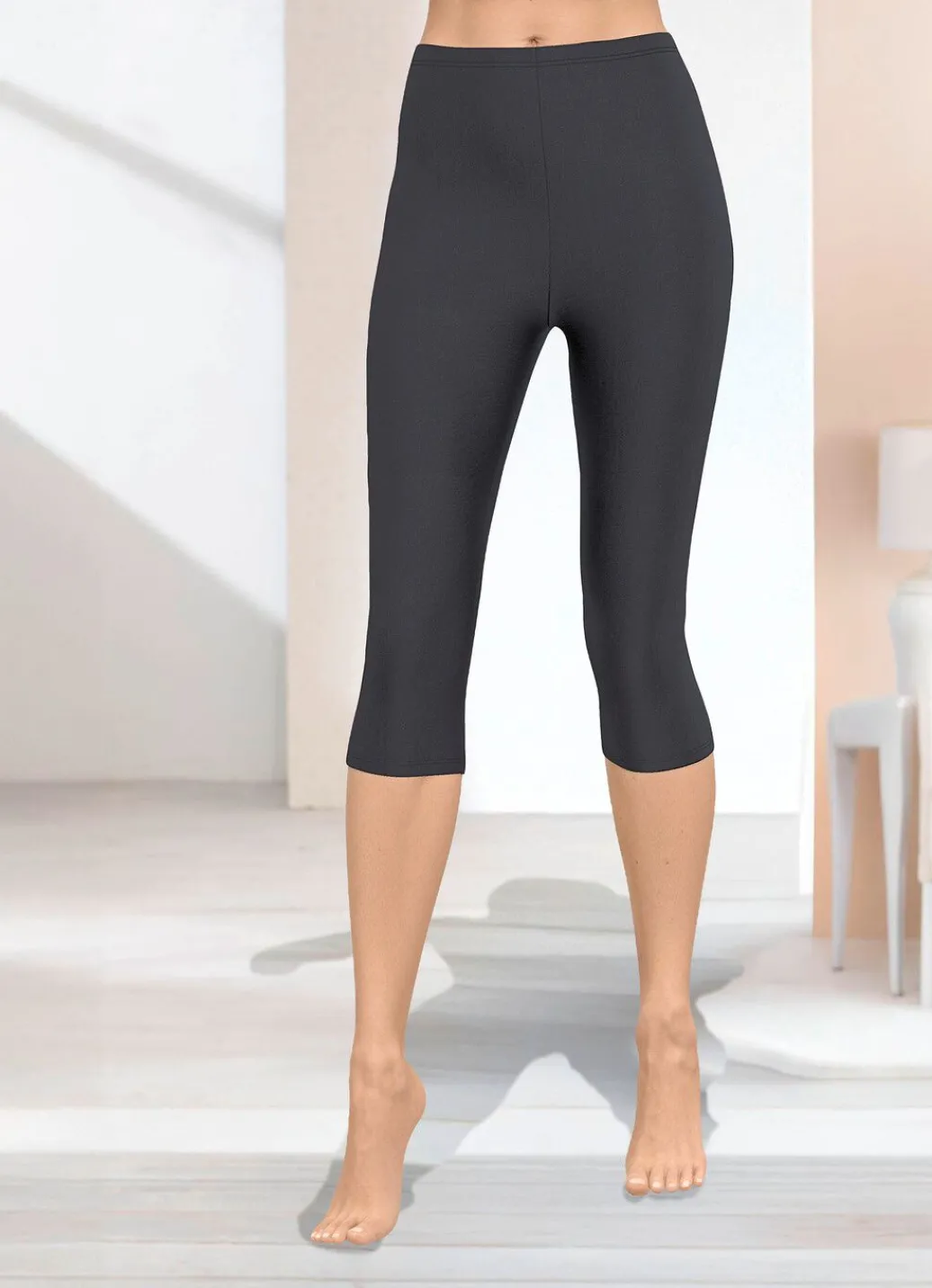 Damen Mona Leggings|Freizeithosen<Capri-Leggings in Schlupfform