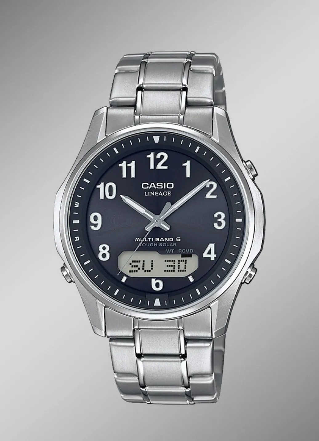 New Casio Herrenuhr mit Titanbandgehäuse Herren Funkuhren