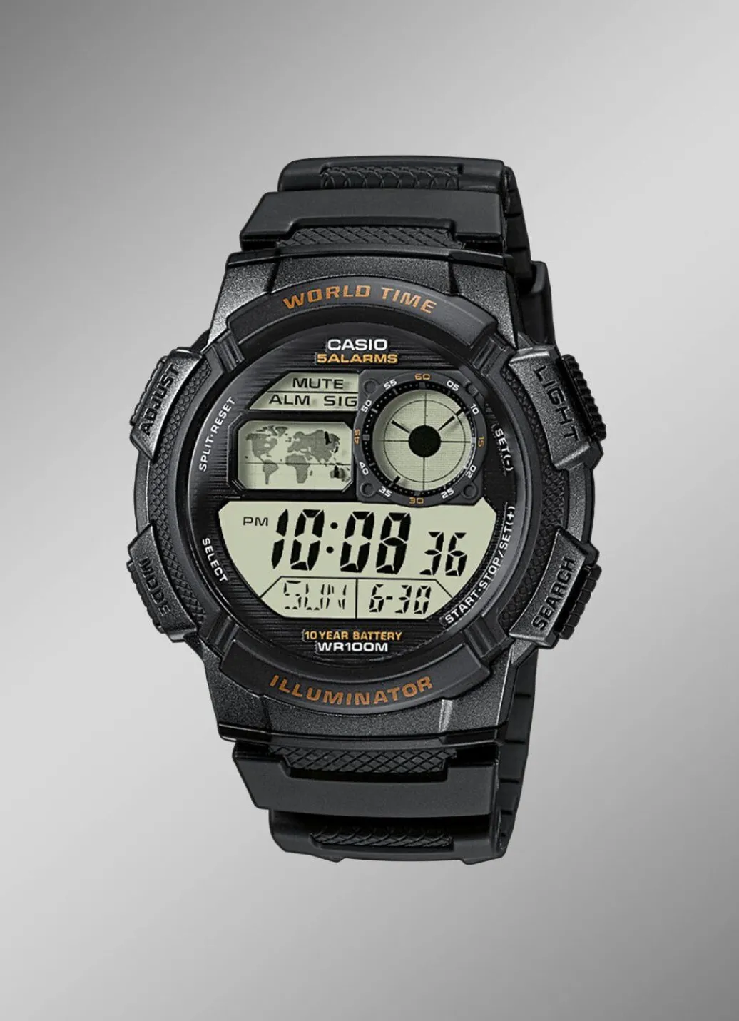 Discount Casio Illuminator Digital-Herrenuhr Herren Digitaluhren