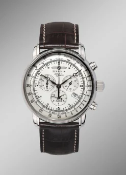 Hot Chronograph mit Lederband Herren Chronographen