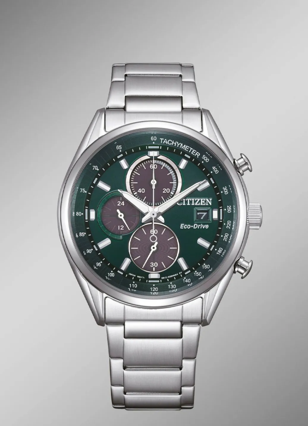 Best Citizen CA0459-79X Herrenuhr mit Edelstahlbandgehäuse Herren Funkuhren