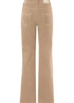 Damen Mona Lange Hosen<Cordhose mit weitem Beinverlauf