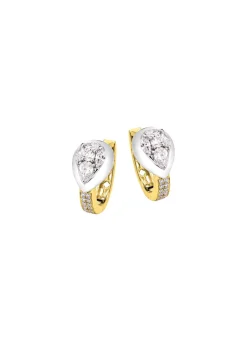 Damen Mona Ohrschmuck<Creolen mit Brillanten und Diamanten