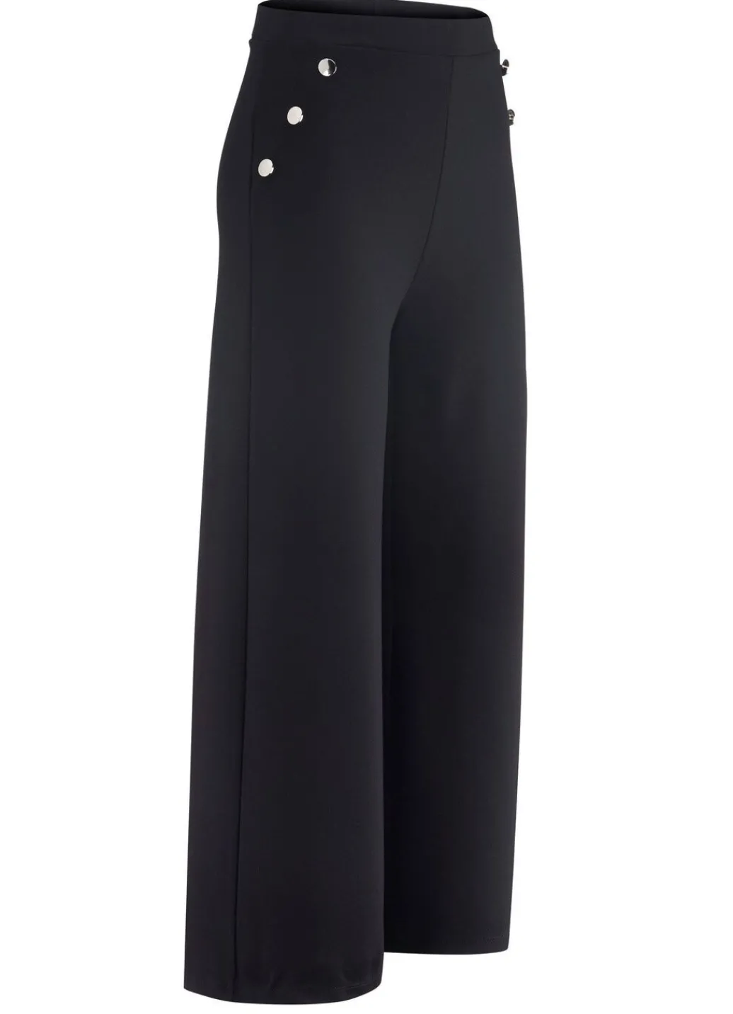 Damen Mona Schlupfhosen|Culotten<Culotte mit Zierknöpfen