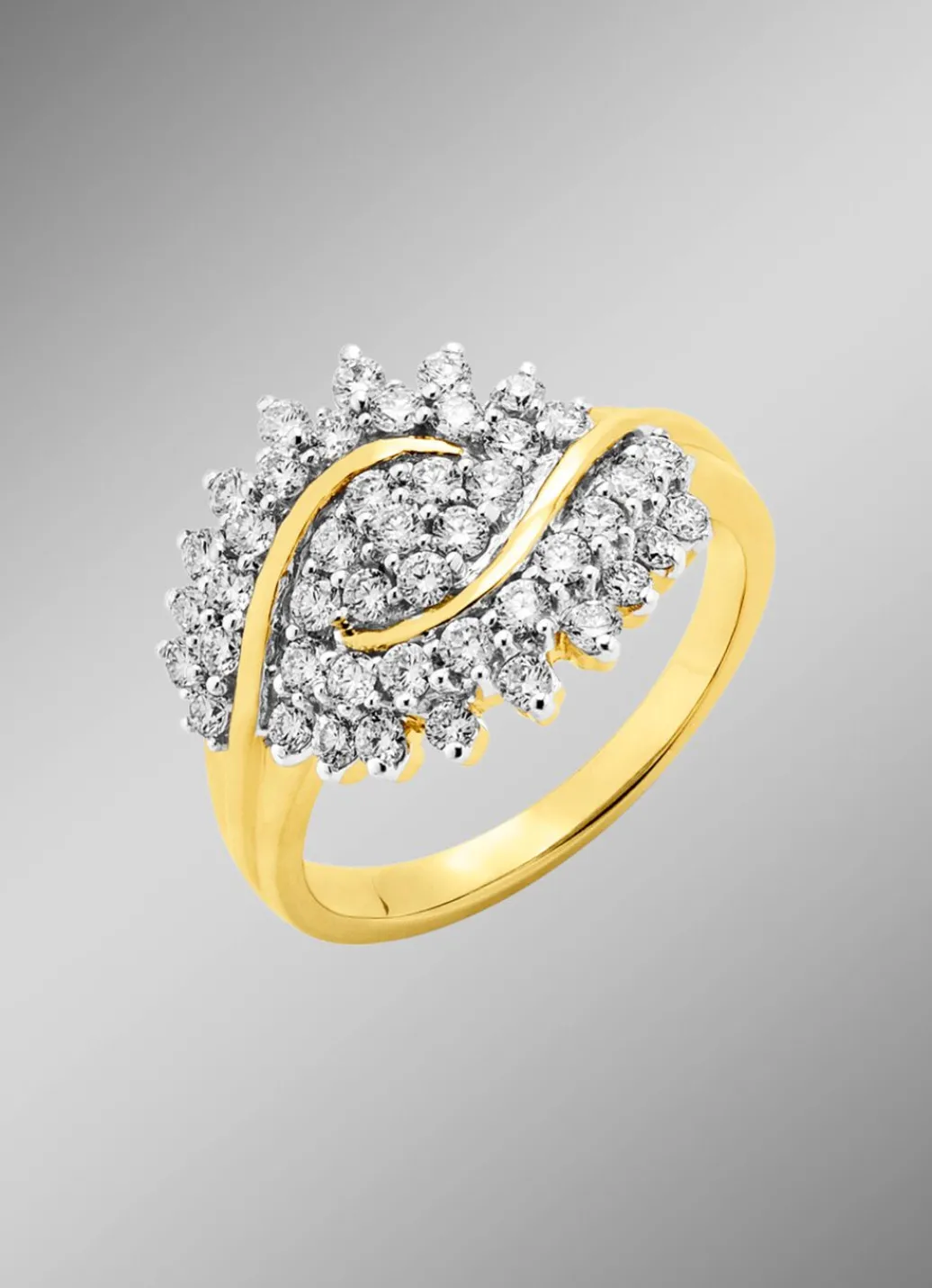 Damenring mit 45 Brillanten Damen Ringe