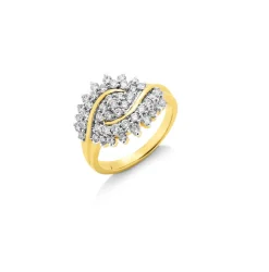 Damenring mit 45 Brillanten Damen Ringe