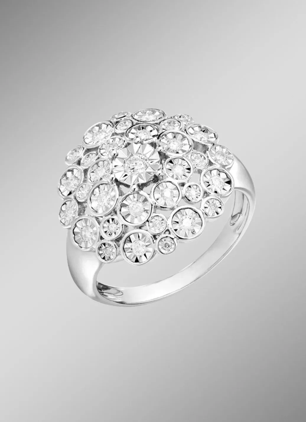 Outlet Damenring aus edlem Weißgold Damen Ringe