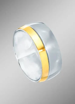 Damenring in Hochglanz und in Bicolor Damen Ringe|Modeschmuck