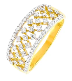 Clearance Damenring mit 74 Diamanten Damen Ringe