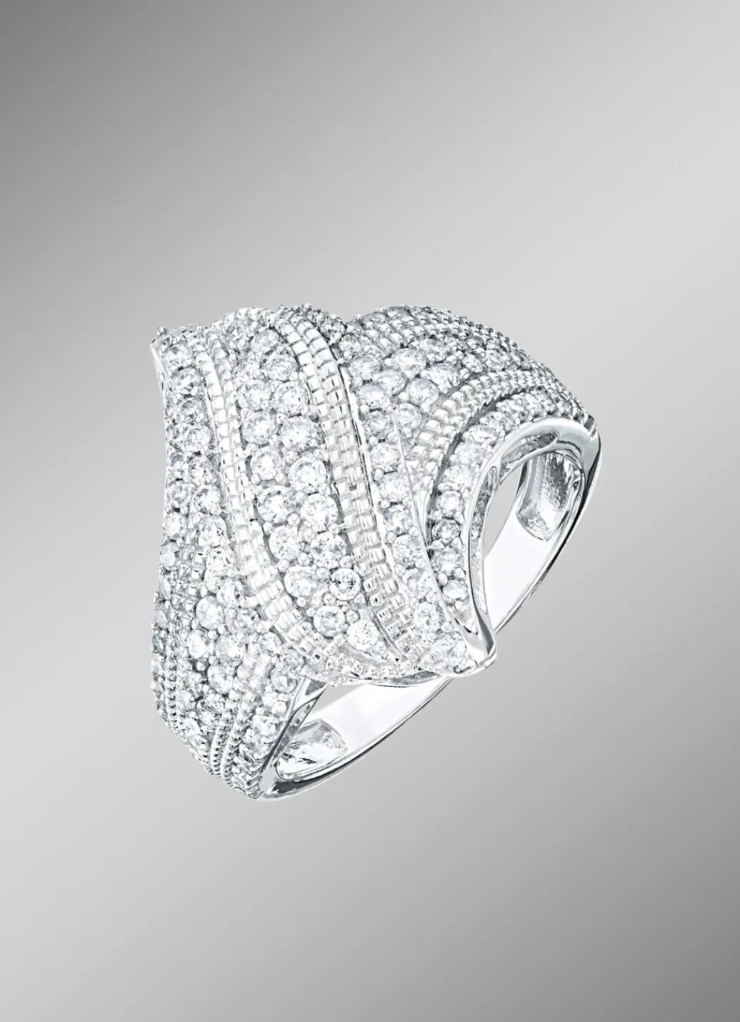Discount Damenring mit 72 Diamanten und 46 Brillanten Damen Ringe