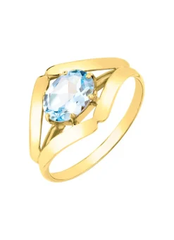 Hot Damenring mit Blautopas Damen Ringe