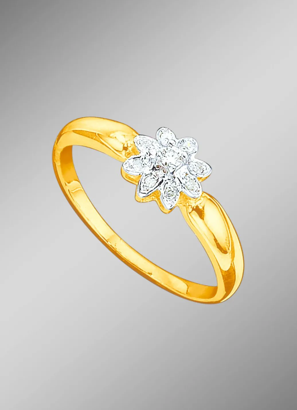 Hot Damenring mit Brillant und Diamanten Damen Ringe