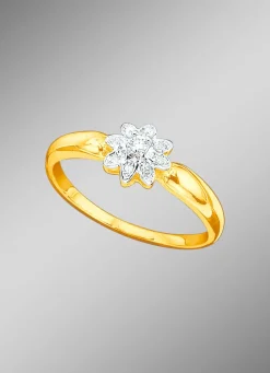 Hot Damenring mit Brillant und Diamanten Damen Ringe