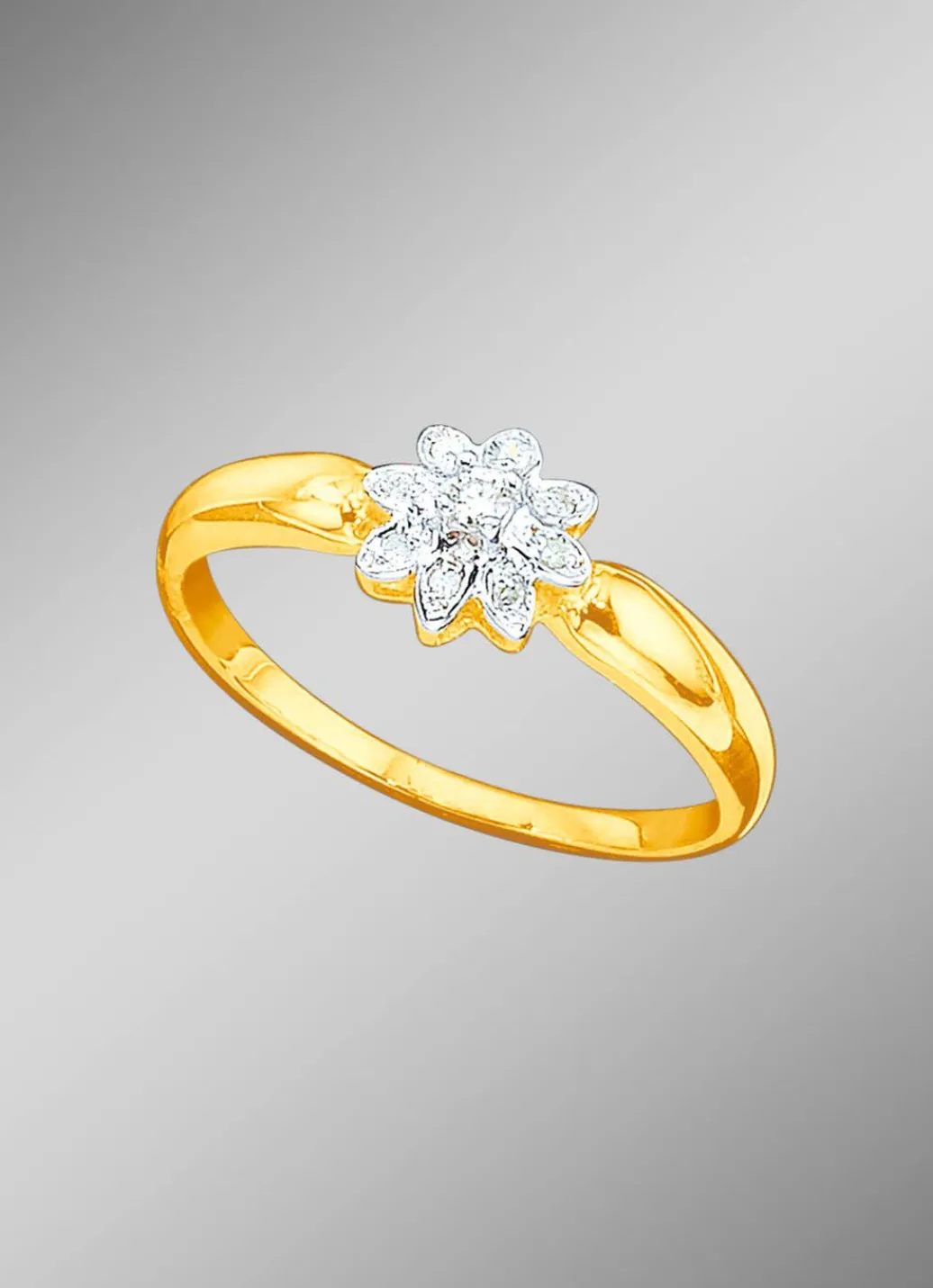 Hot Damenring mit Brillant und Diamanten Damen Ringe
