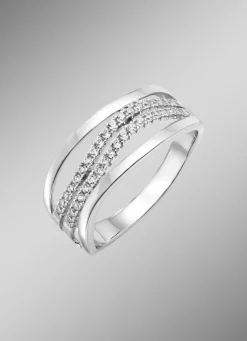 Outlet Damenring mit durchbrochenen Ringkopf Damen Ringe