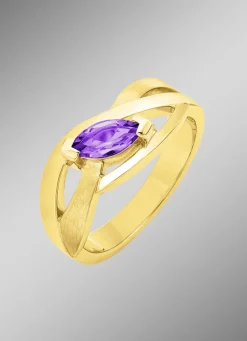 New Damenring mit echt Amethyst Damen Ringe