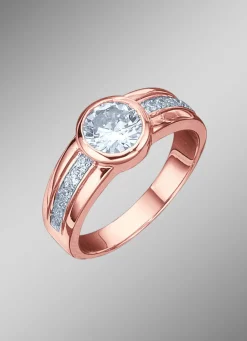 Hot Damenring mit großem Zirkonia Damen Ringe