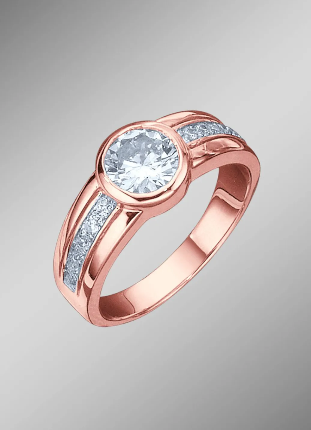 Hot Damenring mit großem Zirkonia Damen Ringe