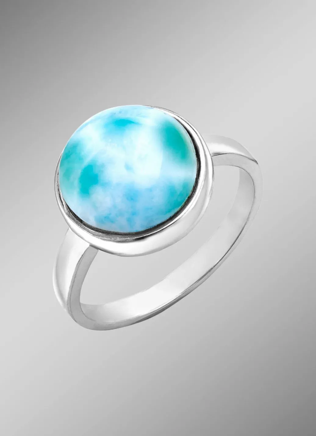 Damen Mona Ringe<Damenring mit Larimar