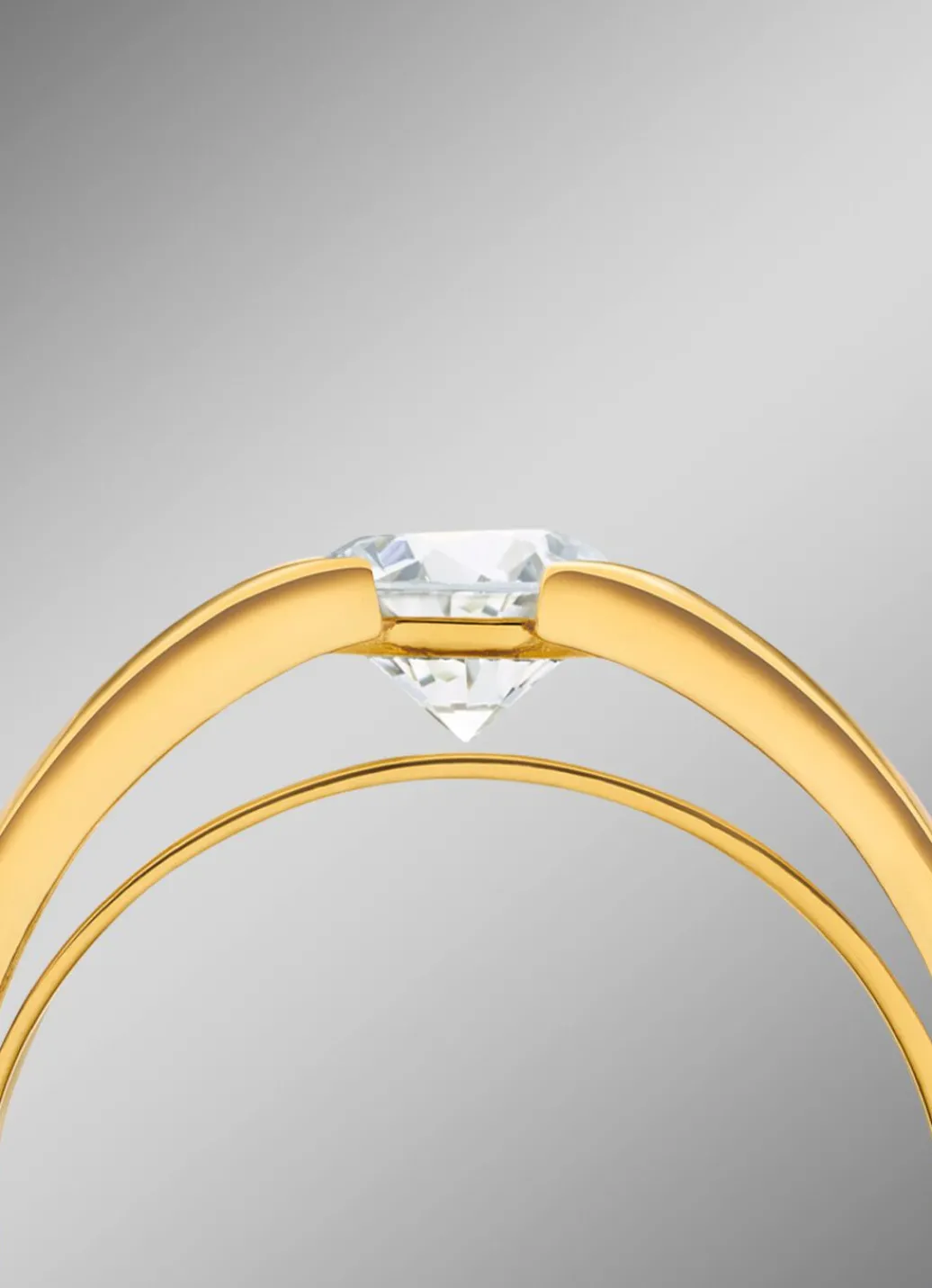 Discount Damenring mit lupenreinem Brillant Damen Ringe