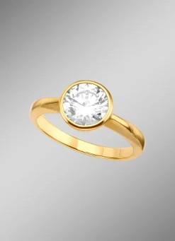 Clearance Damenring mit synth. Zirkonia Damen Ringe