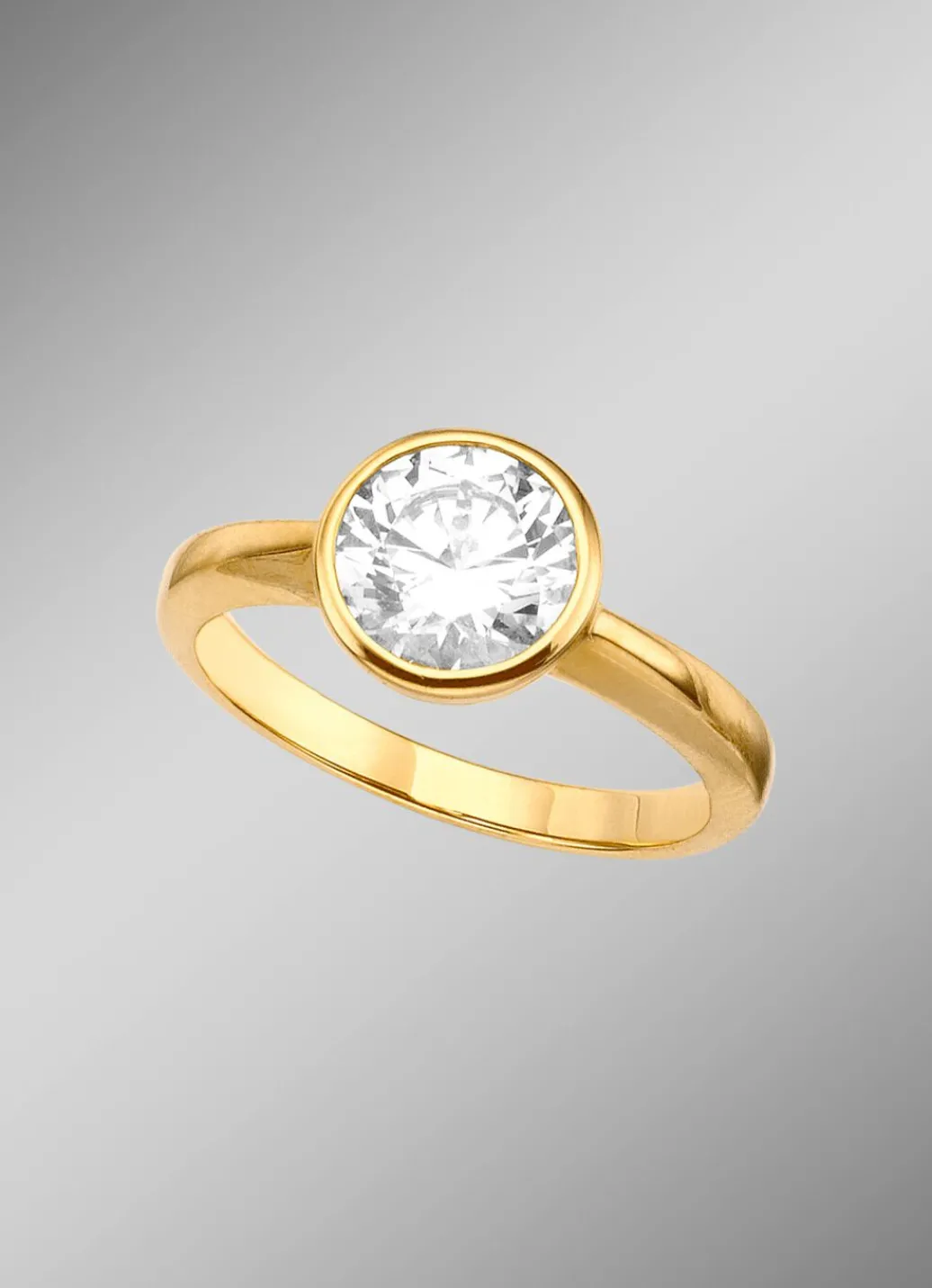 Clearance Damenring mit synth. Zirkonia Damen Ringe